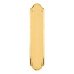 Hampstead Solid Brass Traditional Plain Entrance Finger Plate - 305 x 63mm - Polished