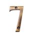 Heritage Brass by M Marcus 76mm Screw Fix Door Numeral - 7 - Antique Brass