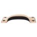From The Anvil Art Deco Cabinet Cup Handle - 84mm Centres - Polished Bronze
