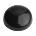 Plastic Screw Dome - 15mm Diameter - Black
