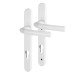 Hoppe Birmingham 1117/3811N uPVC Multipoint Door Handle - Short Plate - 92mm c/c - 60mm door - White