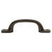 Olde Forge 22mm D-Bar Cabinet Pull Handle - 107mm Centres - Lacquered Iron Olde Forge 22mm D-Bar Cabinet Pull Handle - 107mm Centres - Lacquered Iron