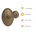 Exel Oval Cabinet Knob - 34 x 23mm - Antique Brass Exel Oval Cabinet Knob - 34 x 23mm - Antique Brass