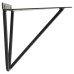 Exel Hairpin Shelf Bracket - 160 x 170mm - Black - Pair