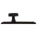 Hampstead Miller Knurled Mortice Door Knob on Backplate - Latch - 205 x 52mm - Matt Black 