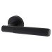 Serozzetta by Carlisle Brass Lagos Knurled Latch Door Handle on Rose Ultimate Kit - Matt Black