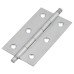Solid Drawn Finial Butt Cabinet Hinge - 64 x 35 x 1.45mm - Satin Chrome - Pair Solid Drawn Finial Butt Cabinet Hinge - 64 x 35 x 1.45mm - Satin Chrome - Pair