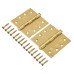 Eclipse Ball Bearing Grade 13 Butt Fire Door Hinge - 102 x 102 x 3mm - Satin Brass - Pair