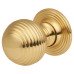 Exel Beehive Ball Cabinet Knob - 25mm Diameter - Polished Brass