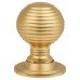Exel Beehive Ball Cabinet Knob - 25mm Diameter - Polished Brass