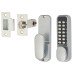 Borg BL2201 Easicode Pro Push Button Code Lock and Tubular Latch - Holdback Option - Grey