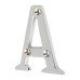 63mm Screw Fix Door Letter - A - Polished Chrome