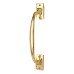 Traditional Light Cast D-Bar Door Pull Handle - Screw Fix - 250mm Centres - Polished Brass Traditional Light Cast D-Bar Door Pull Handle - Screw Fix - 250mm Centres - Polished Brass