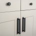 Hendel & Hendel Barrington Ribbed Cabinet Pull Handle on Backplate - 160mm Centres - Matt Black Hendel & Hendel Barrington Ribbed Cabinet Pull Handle on Backplate - 160mm Centres - Matt Black