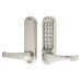 Codelocks CL510 Push Button Code Lock and Tubular Latch with Intumescent - Stainless Steel
