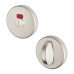 Exel Puma Bathroom Turn & Release with Indicator - 53mm Diameter - Satin Aluminium