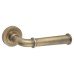 Jedo Antique Brass Fire Rated Door Handles on Round Rose - Classic Range 