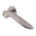 Hampstead Satin Stainless Steel Door Handles on Round Rose - Swept Range 