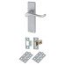 Exel Victorian Scroll Latch Door Handle Kit - Satin Chrome Exel Victorian Scroll Latch Door Handle Kit - Satin Chrome