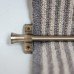 Exel Stair Rod with Fluted Finials - 900mm Length - Antique Brass