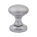 Exel Round Rim Door Knob - 57mm Rose Diameter - Satin Chrome 