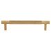 Alexander & Wilks Brunel 12mm Knurled T-Bar Cabinet Pull Handle - 128mm Centres - PVD Satin Brass