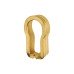 Cabinet Insert Escutcheon - 14.3mm - Brass - Pack of 5 