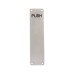 Exel Aluminium Finger Plate - Push - 300 x 75 x 3mm - Satin