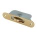 Exel Radius Ball Bearing Sash Window Pulley - 44mm Curved Metal Wheel - Polished Brass