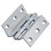 Cranked Ball Bearing Storm Proof Casement Window/Door Hinge - 64 x 2.5mm - Satin Chrome - Pair