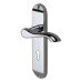 M Marcus Polished Chrome Scroll Keyhole Lock Door Handle - Aurora Range - 183 x 42mm