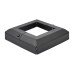 Metal Base Plate Cover - 75 x 75mm - Premium Black Galvanised