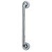 Exel 19mm D-Bar Door Pull Handle on Rose - Screw Fix - 300mm Centres - Polished Aluminium