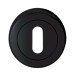 Carlisle Brass Escutcheon - 51mm Diameter - Keyhole - Black Nickel