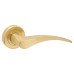 Serozzetta by Carlisle Brass Satin Brass Door Handles on Round Rose - Olivier Range Serozzetta by Carlisle Brass Satin Brass Door Handles on Round Rose - Olivier Range