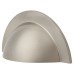 Crofts & Assinder Monmouth Cabinet Cup Handle - 64mm Centres - Brushed Satin Nickel