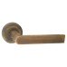 Serozzetta by Carlisle Brass Antique Brass Door Handles on Round Rose - Edge Range 