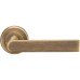 Serozzetta by Carlisle Brass Antique Brass Door Handles on Round Rose - Edge Range 