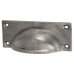 Olde Forge Square Cabinet Cup Handle - 84mm Centres - Pewter Effect