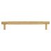 Alexander & Wilks Brunel 12mm Knurled T-Bar Cabinet Pull Handle - 160mm Centres - PVD Satin Brass