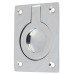 Exel Rectangular Flush Ring Cabinet Pull Handle - 63 x 50mm - Polished Chrome