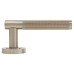 Jedo Satin Nickel Fire Rated Knurled Door Handles on Round Rose - Bari Range 