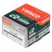TIMCO C2 Exterior Pozi Countersunk Wood Screws - 4.0 x 50mm - Silver Organic - Pack of 200