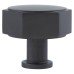 Alexander & Wilks Vesper Hex Cabinet Knob - 40mm Diameter - Dark Bronze