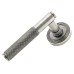 From The Anvil Pewter Knurled Door Handles on Round Beehive Rose - Brompton Range 