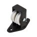 Line Pulley - Double Upright - 83 x 43mm - Black