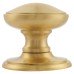 Hampstead Round Centre Door Knob - 80mm Rose Diameter - Satin Brass