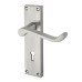 Exel Satin Chrome Budget Scroll Keyhole Lock Door Handle - Mia Range - 153 x 42mm