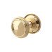 Exel Lined Mortice Door Knob - 65mm Rose Diameter - Polished Brass