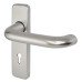 Exel Satin Aluminium 20mm Return to Door Keyhole Lock Door Handle - 155 x 40mm Exel Satin Aluminium 20mm Return to Door Keyhole Lock Door Handle - 155 x 40mm